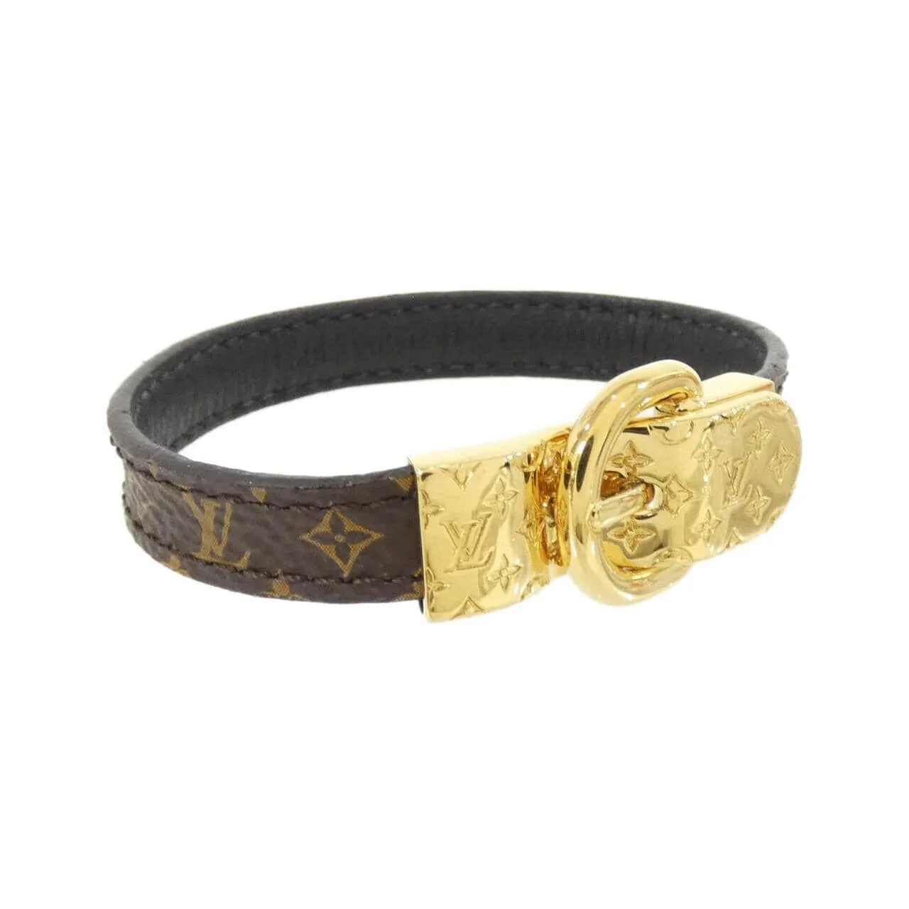 LOUIS VUITTON M6170F Accessories Monogram 黑色 Monogram 中古品A - 縮圖 3