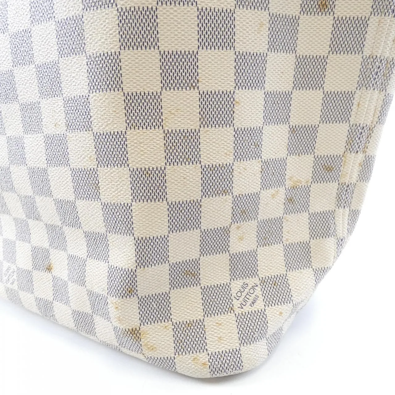 LOUIS VUITTON Neverfull N51107 Tote Damier 黑色 Damier 中古品B - 縮圖 3