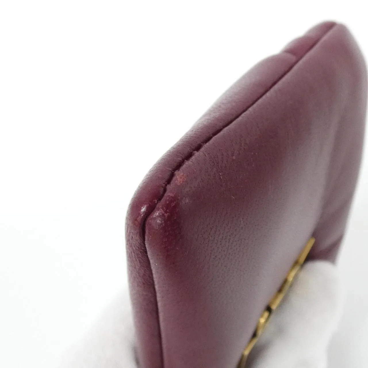 SAINT LAURENT 778113 AACX7 Coin Case Lambskin 黑色 羊皮 中古品A - 縮圖 3