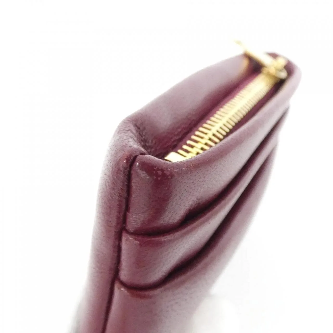 SAINT LAURENT 778113 AACX7 Coin Case Lambskin 黑色 羊皮 中古品A - 縮圖 4