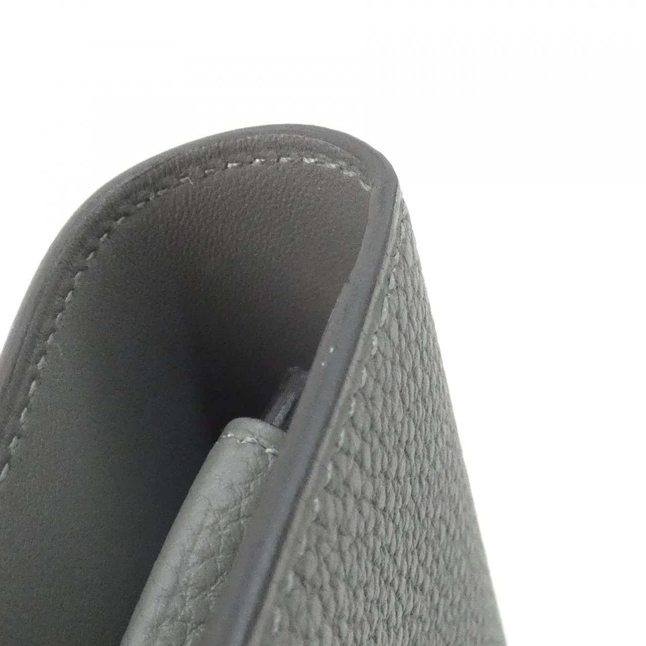 HERMES 043070CK Wallet Togo 黑色 Togo 牛皮 中古品A - 縮圖 3