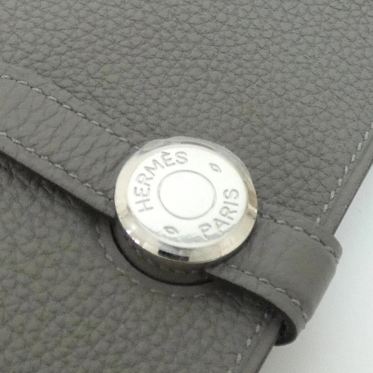 HERMES 043070CK Wallet Togo 黑色 Togo 牛皮 中古品A - 縮圖 5