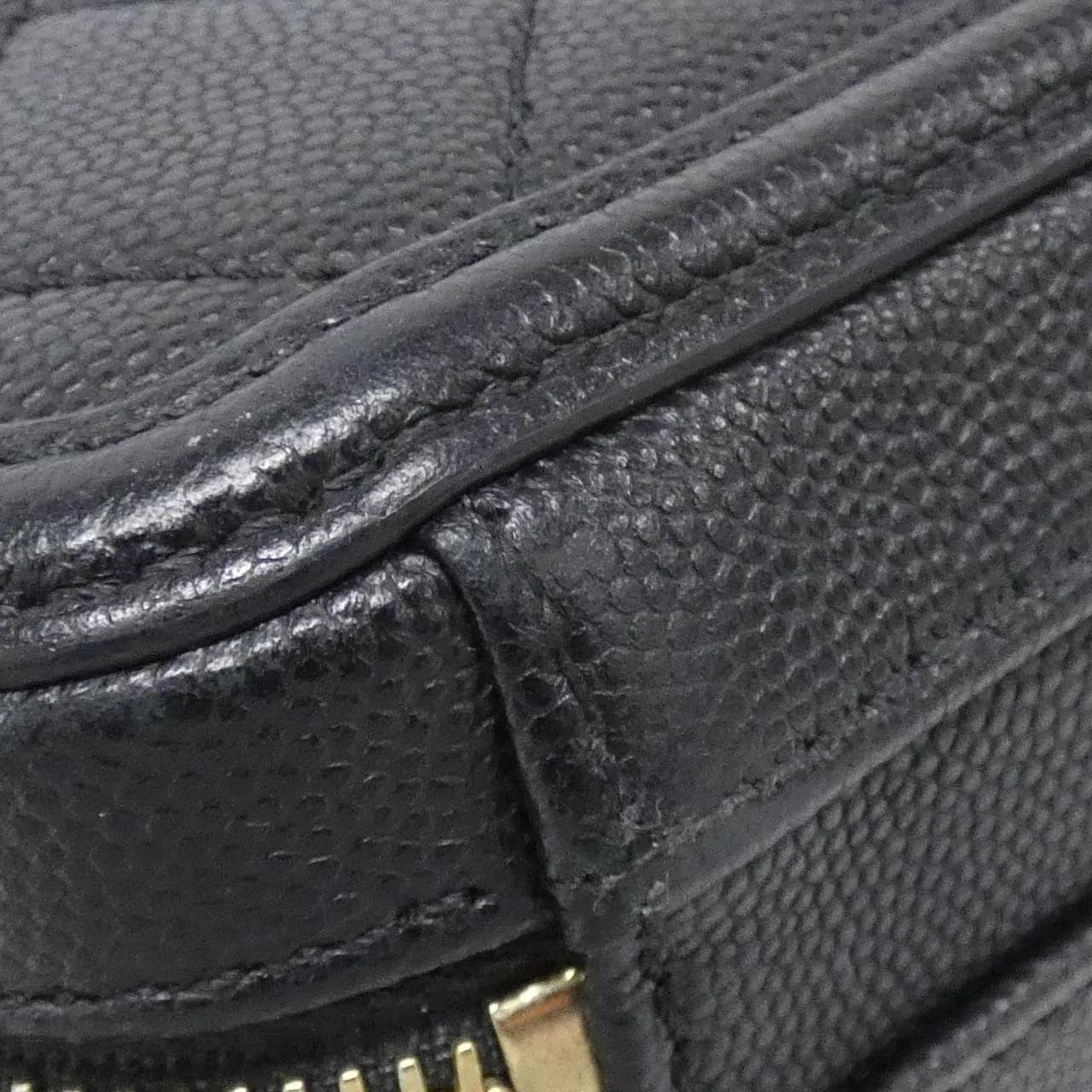 CHANEL AS0988 Handbag Grained Calfskin Black Grained Calfskin Rank B - Thumbnail 3