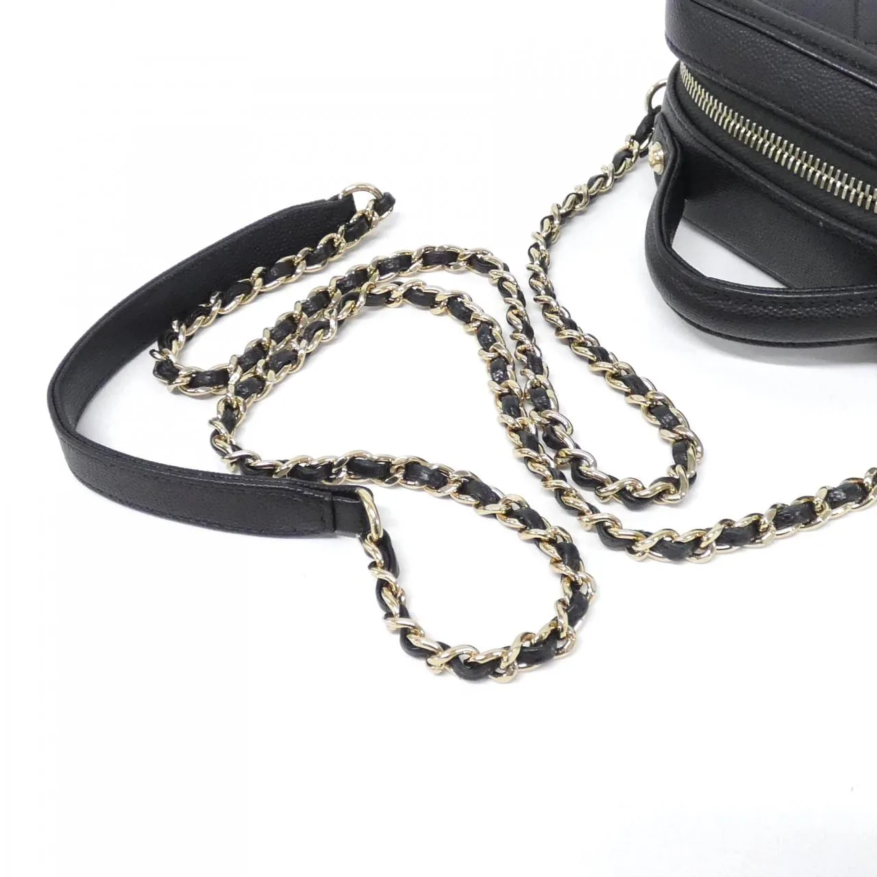 CHANEL AS0988 Handbag Grained Calfskin Black Grained Calfskin Rank B - Thumbnail 6