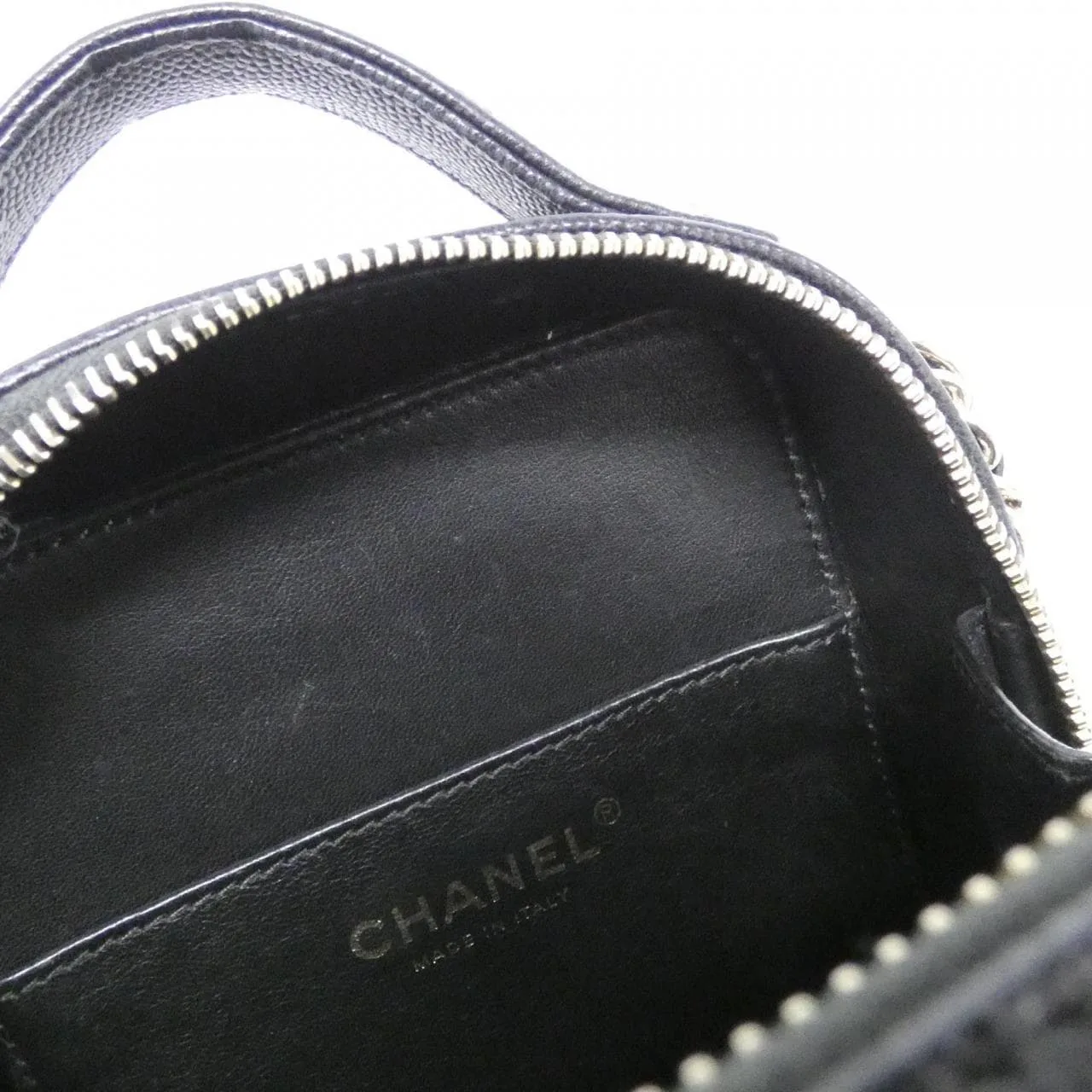 CHANEL AS0988 Handbag Grained Calfskin Black Grained Calfskin Rank B - Thumbnail 8