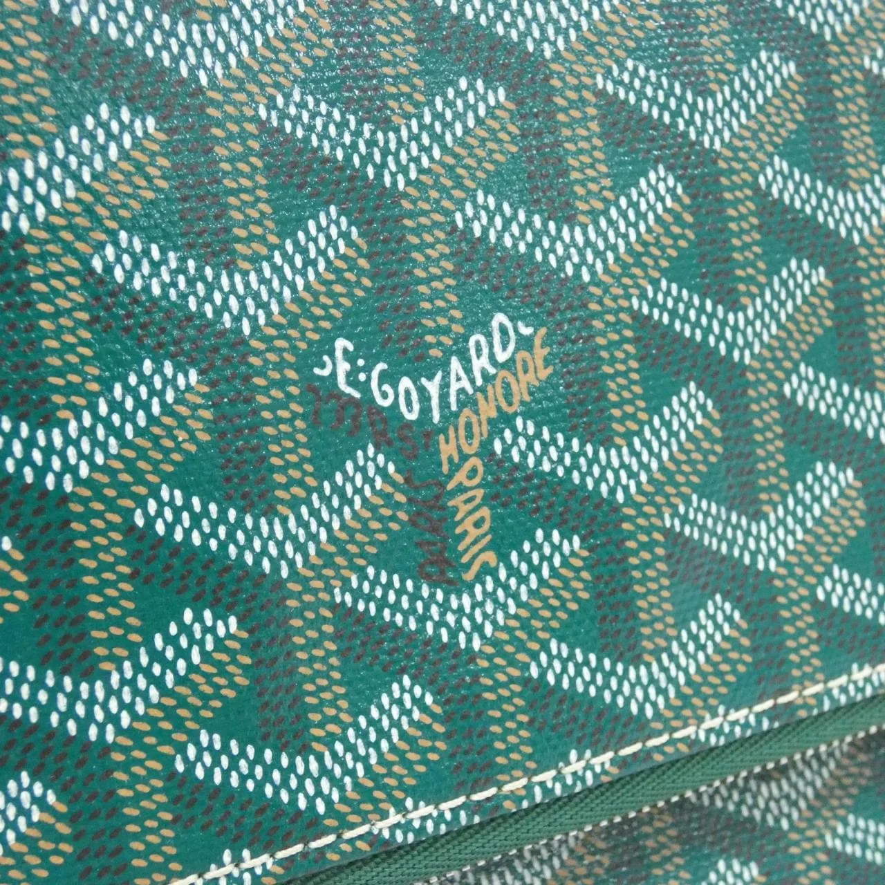 GOYARD Handbag Canvas 黑色 帆布 中古品A - 縮圖 4