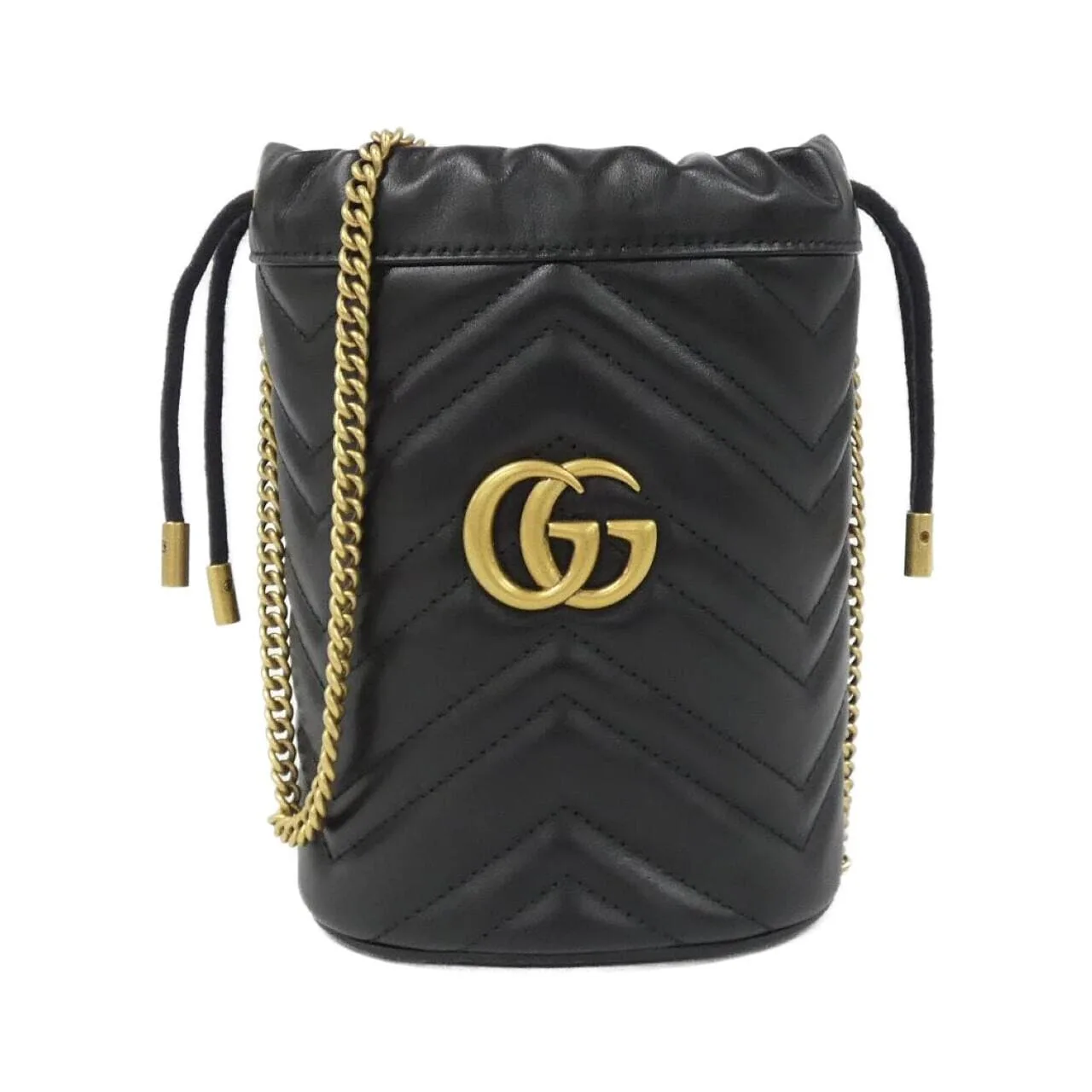 GUCCI 575163 DTDRT Shoulder Leather Black