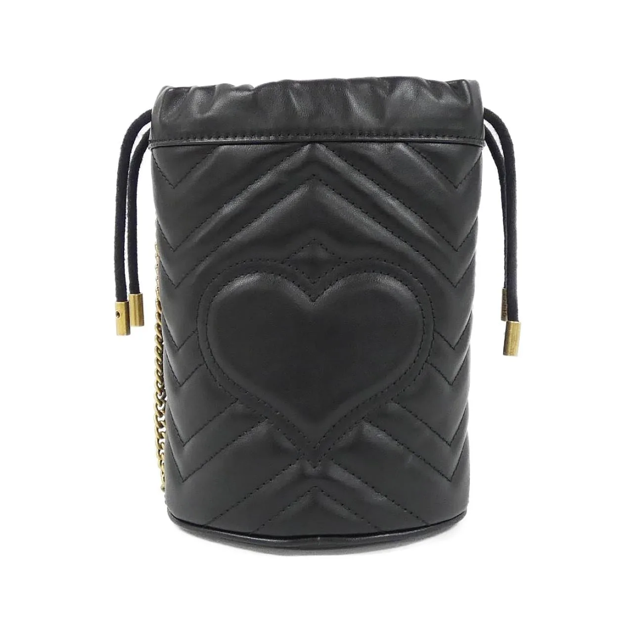 GUCCI 575163 DTDRT Shoulder Leather 黑色 皮革 中古品A - 縮圖 2