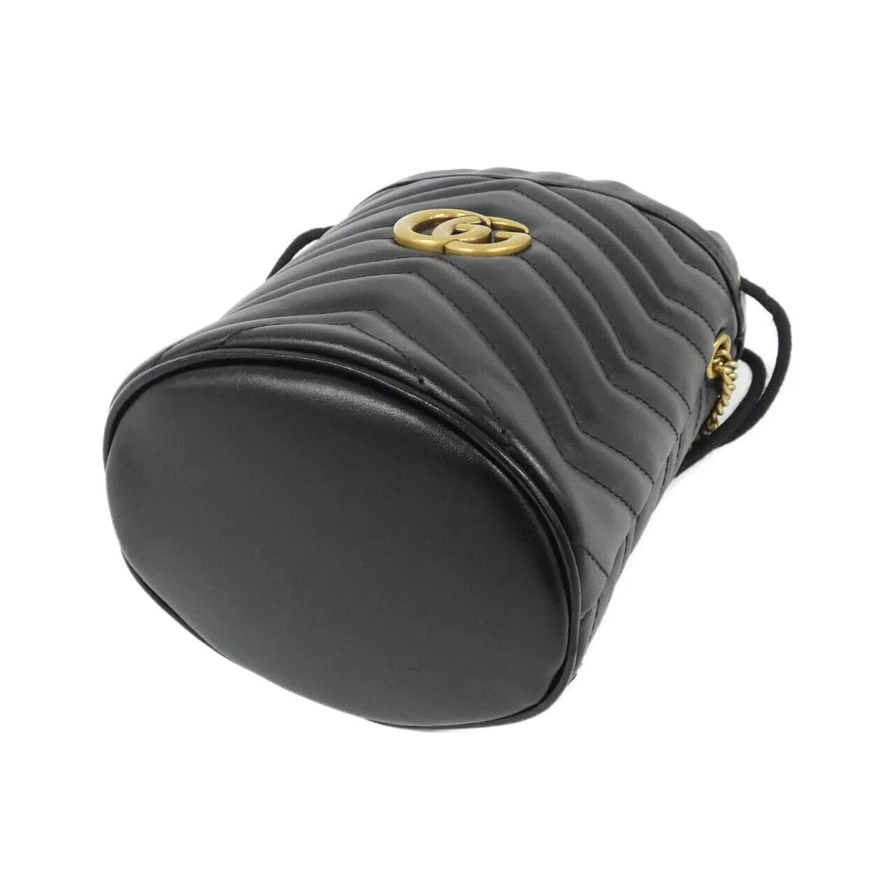 GUCCI 575163 DTDRT Shoulder Leather 黑色 皮革 中古品A - 縮圖 3