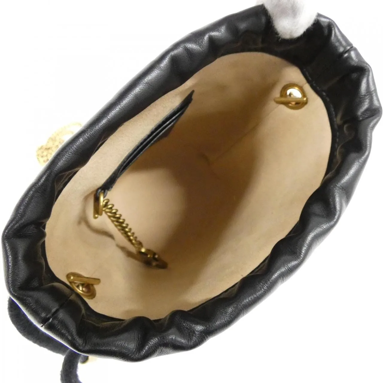 GUCCI 575163 DTDRT Shoulder Leather 黑色 皮革 中古品A - 縮圖 7