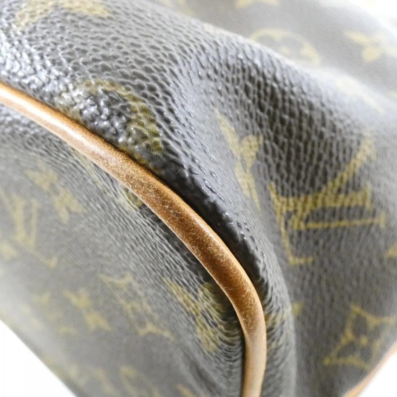 LOUIS VUITTON M40145 Handbag Monogram 黑色 Monogram 中古品B - 縮圖 3