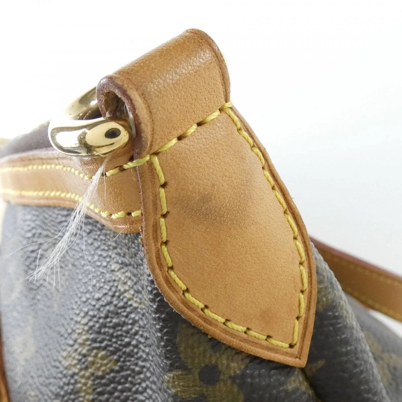 LOUIS VUITTON M40145 Handbag Monogram 黑色 Monogram 中古品B - 縮圖 5