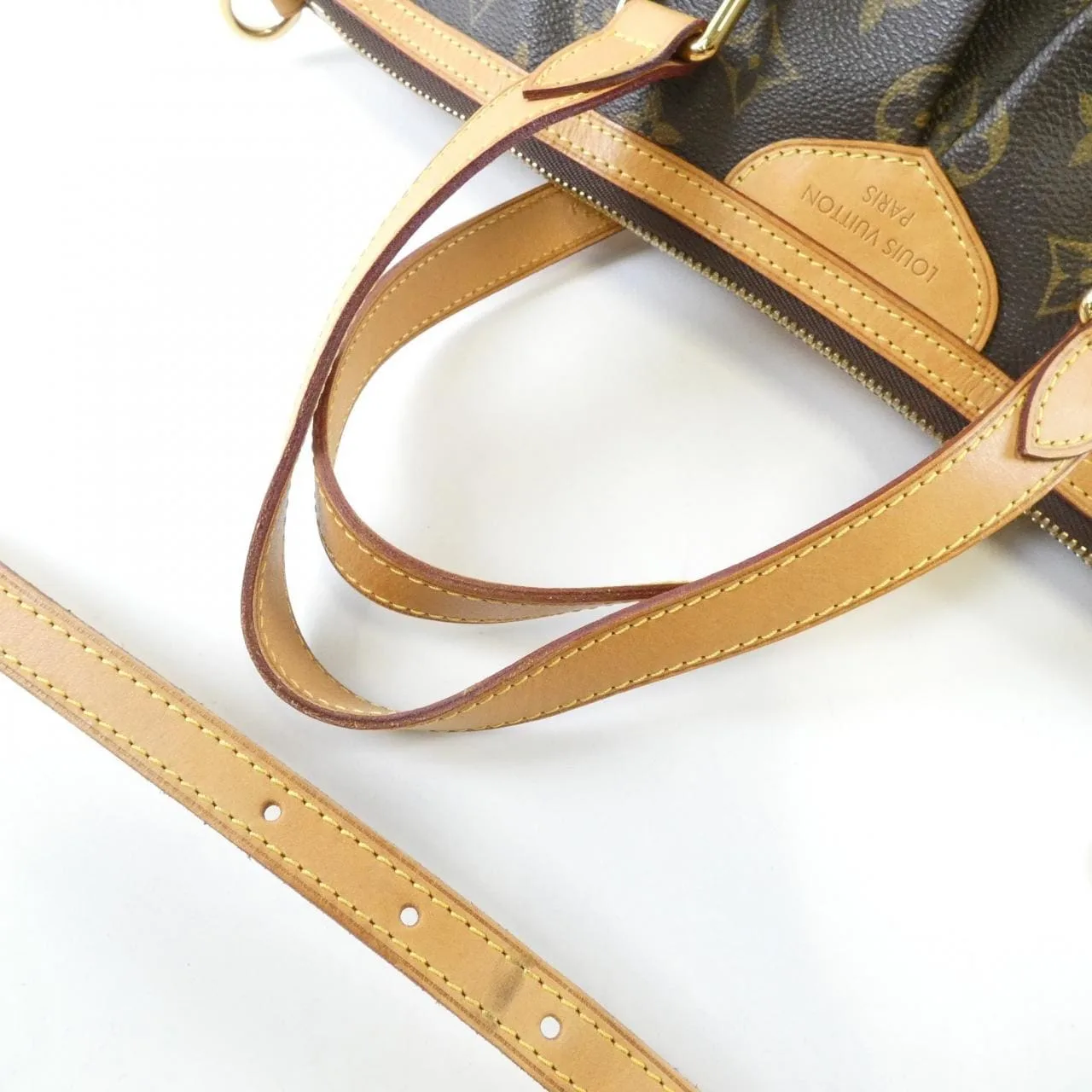 LOUIS VUITTON M40145 Handbag Monogram 黑色 Monogram 中古品B - 縮圖 7