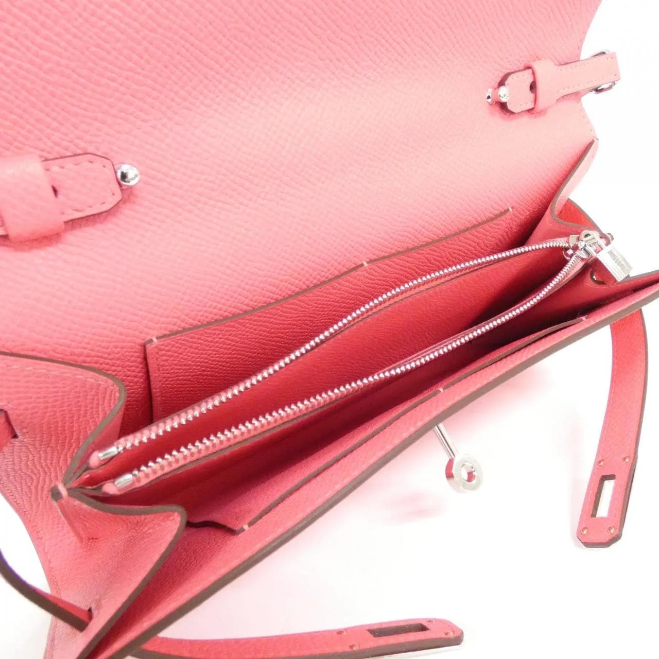 HERMES Kelly 080253CK Wallet Epsom Black Epsom Leather Rank A - Thumbnail 6