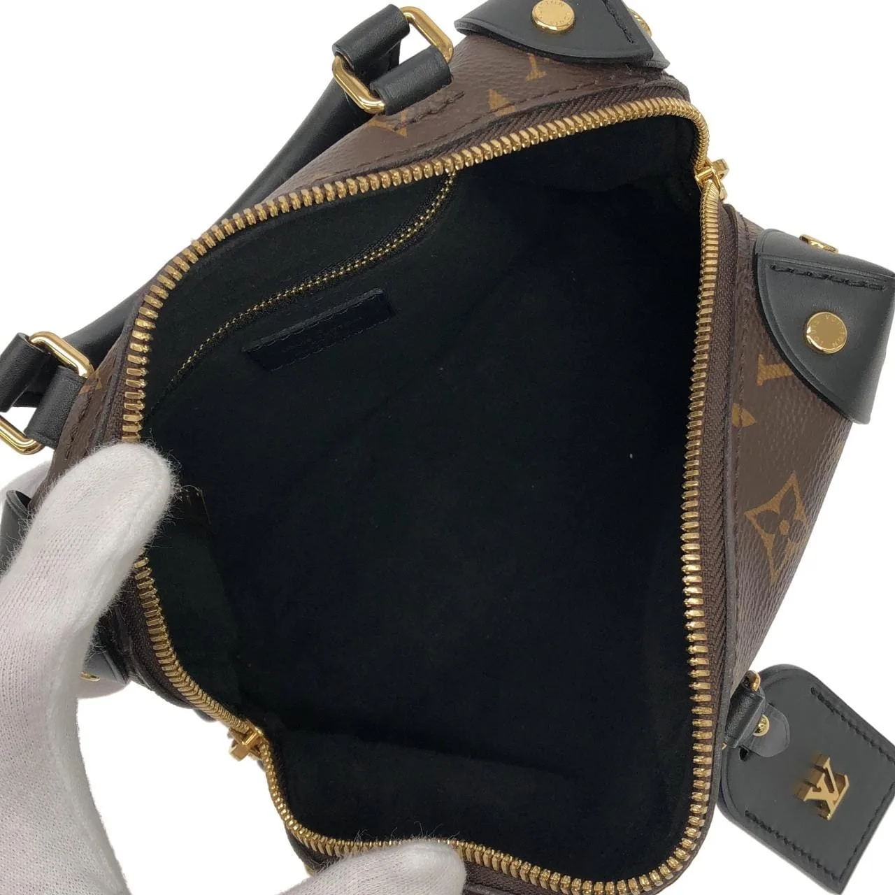 LOUIS VUITTON M45571 Handbag Monogram 黑色 Monogram 中古品A - 縮圖 6