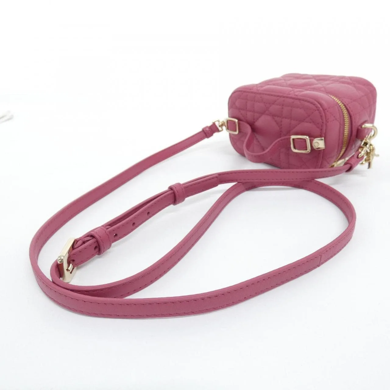 DIOR Lady Dior S0918ONMJ Handbag Lambskin 粉色 羊皮 中古品A - 縮圖 6