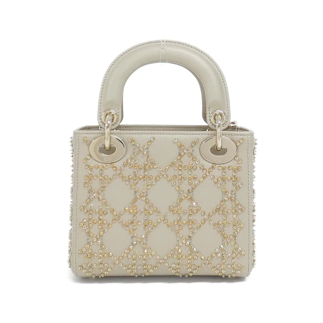 DIOR Lady Dior M0505OREJ 手提包 羊皮 黑色 羊皮 中古品A - 縮圖 2