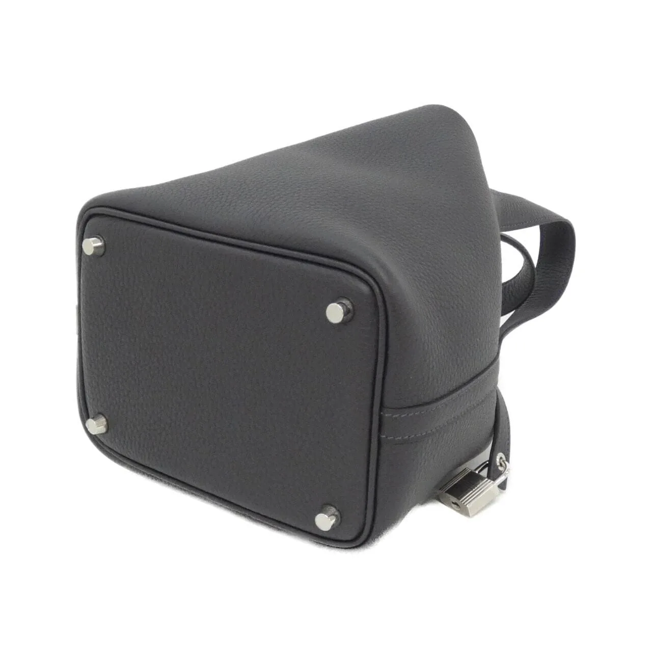 HERMES Picotin 056289CK Handbag Clemence Clemence Leather Unused - Thumbnail 2