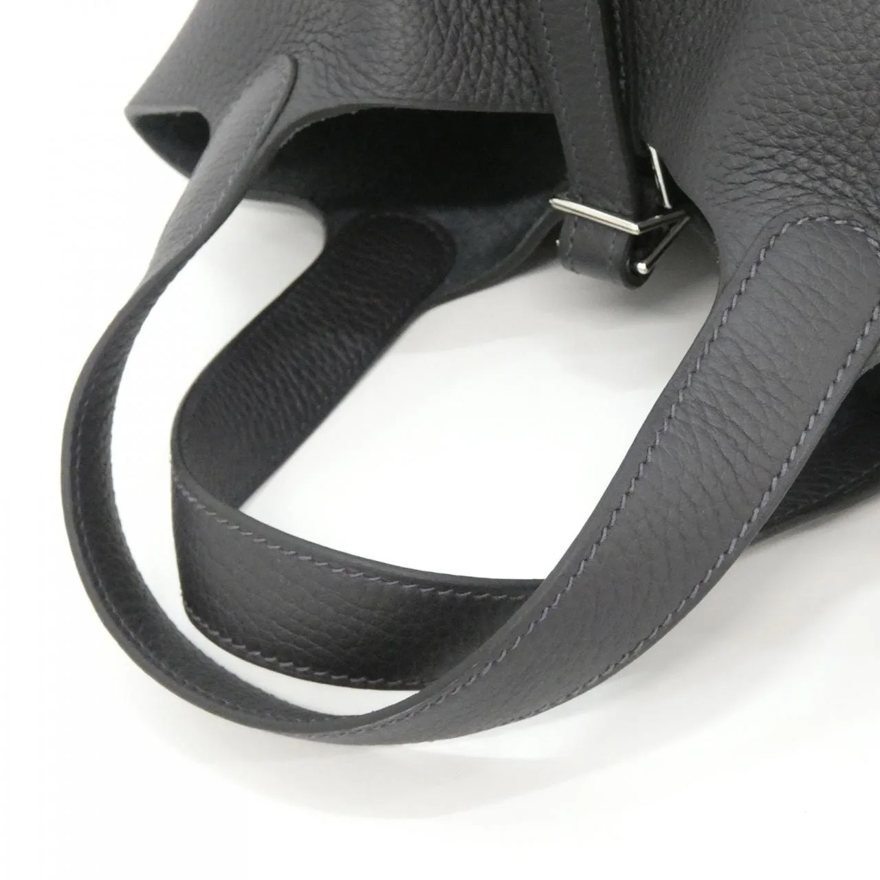 HERMES Picotin 056289CK Handbag Clemence Clemence Leather Unused - Thumbnail 4