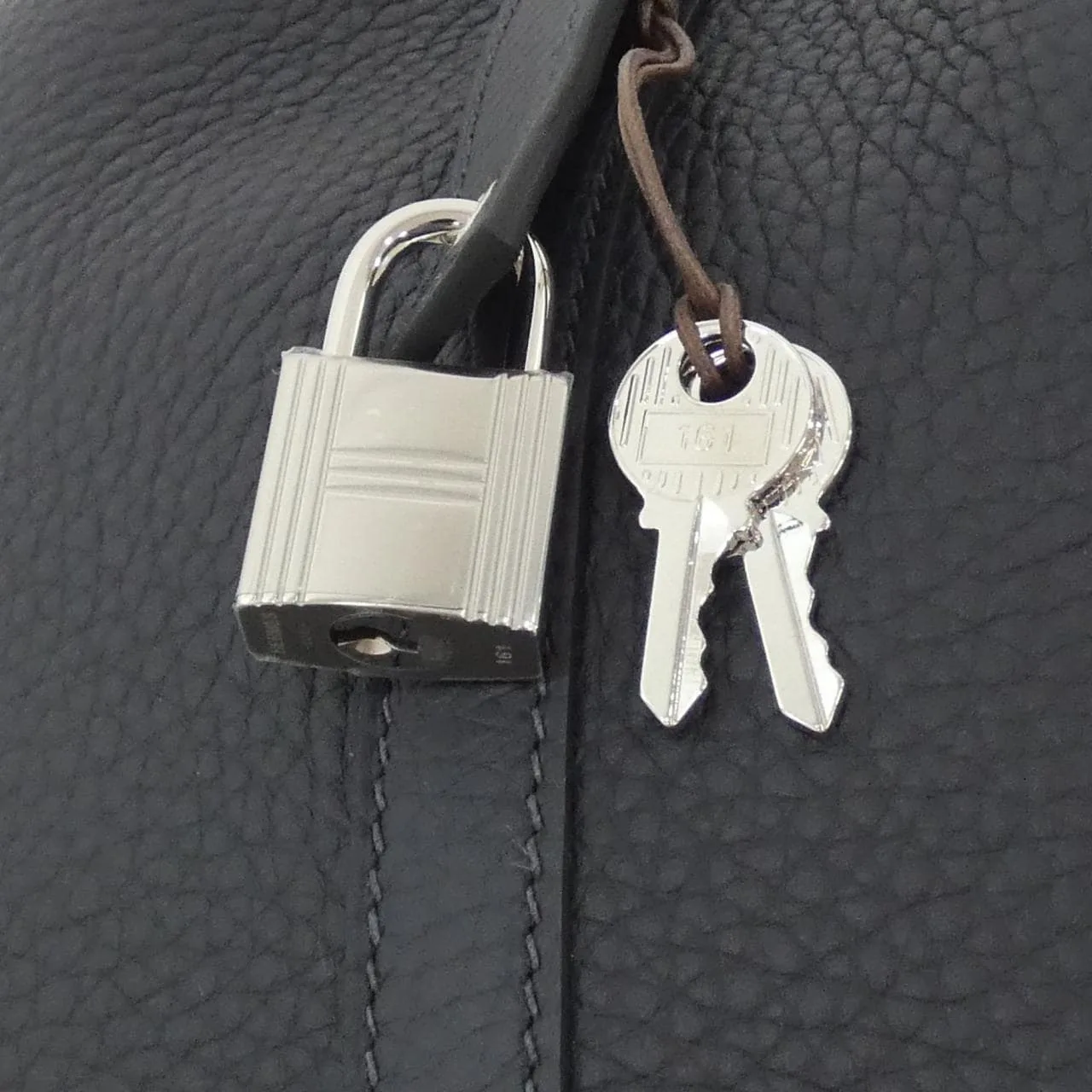 HERMES Picotin 056289CK Handbag Clemence Clemence 皮 未使用品 - 縮圖 3