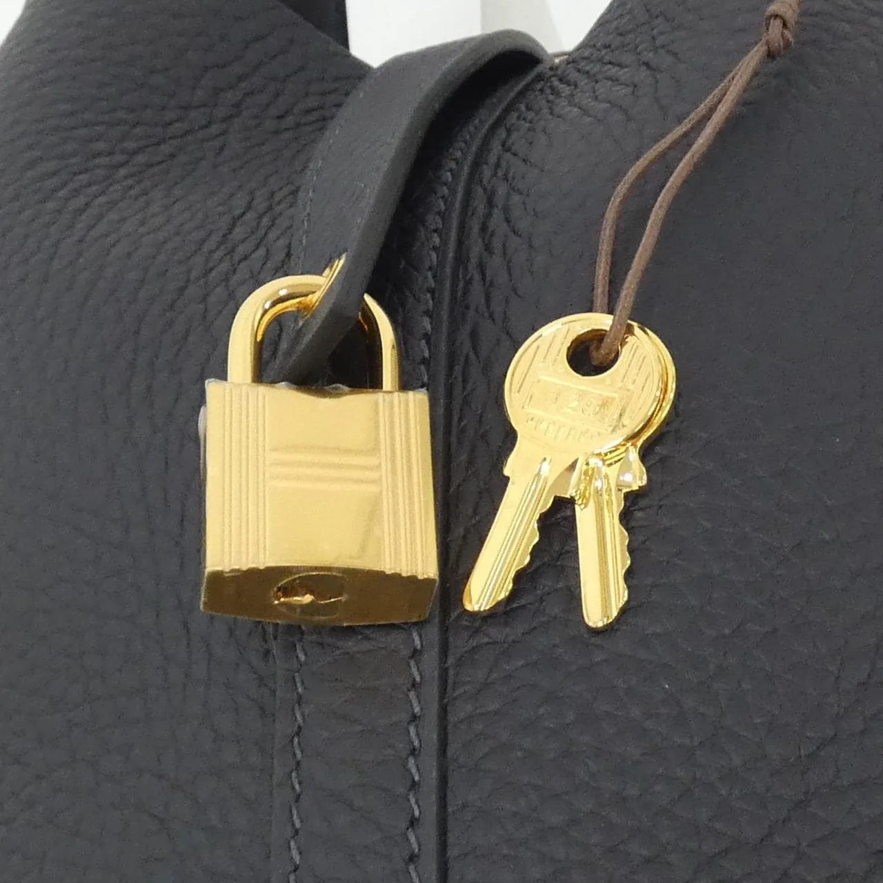 HERMES Picotin 056289CC Handbag Clemence Clemence 皮 未使用品 - 縮圖 3