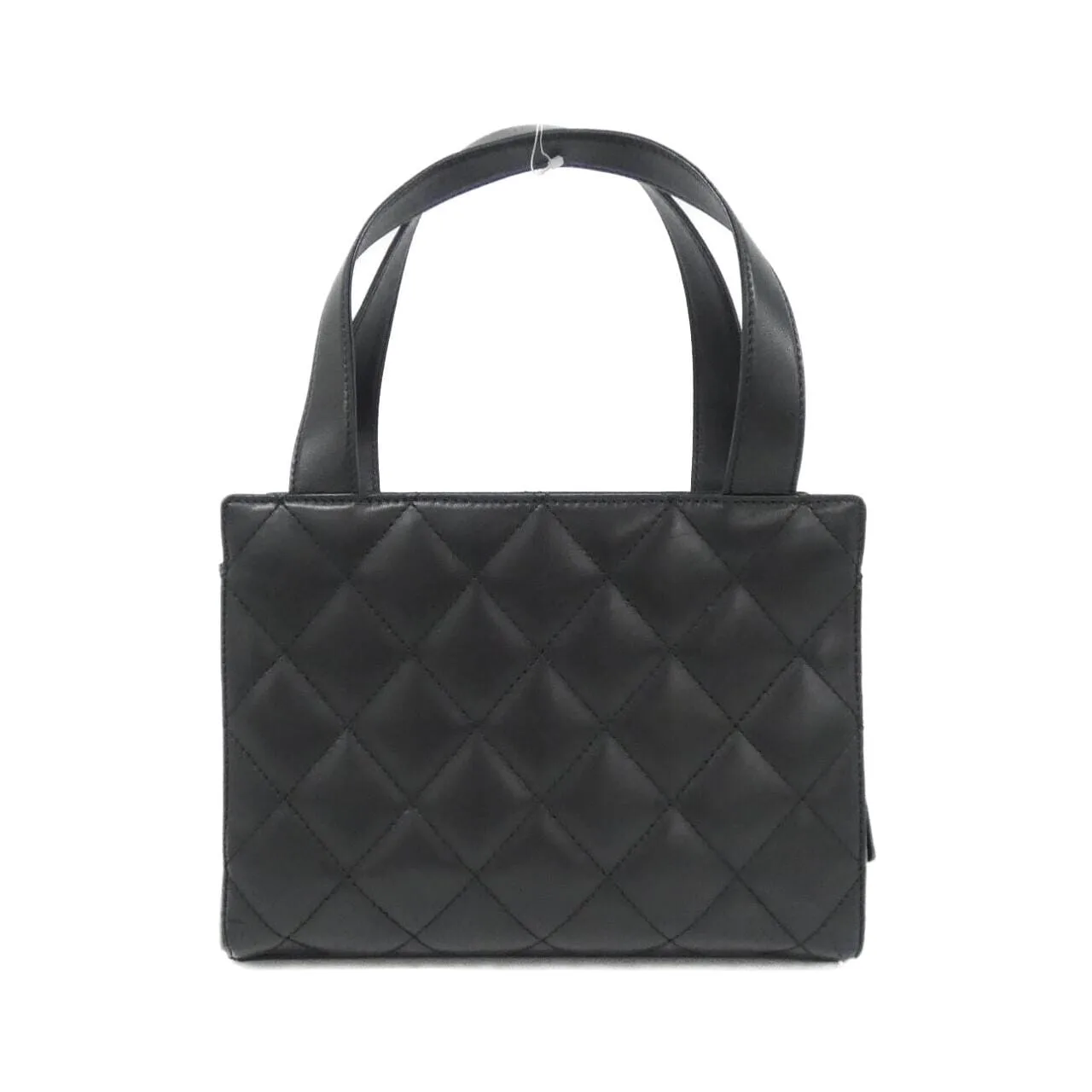 CHANEL 18194 Handbag Lambskin Black Lambskin Rank B - Thumbnail 2