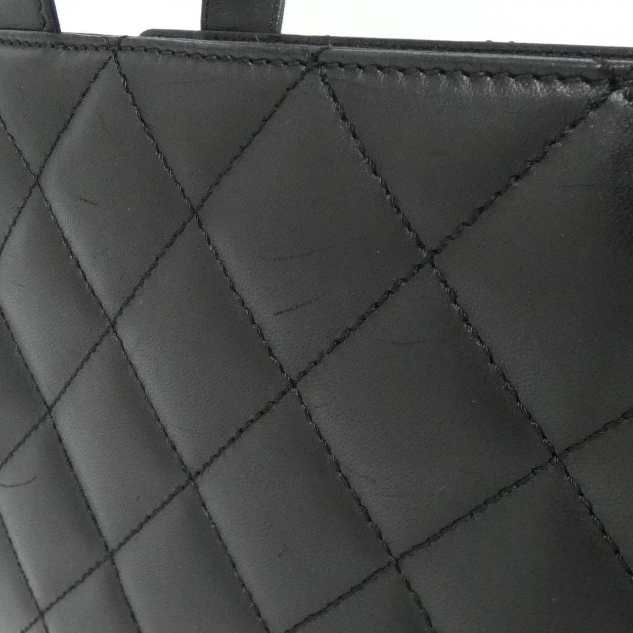 CHANEL 18194 Handbag Lambskin Black Lambskin Rank B - Thumbnail 5