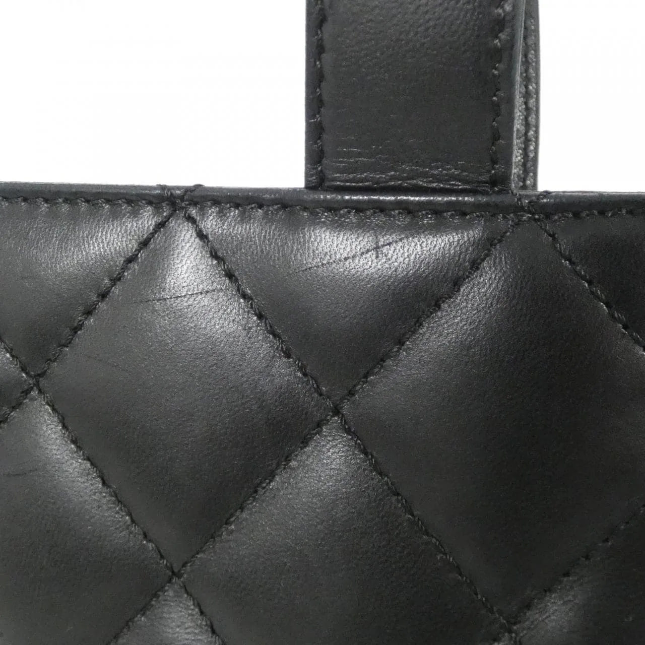 CHANEL 18194 Handbag Lambskin Black Lambskin Rank B - Thumbnail 6