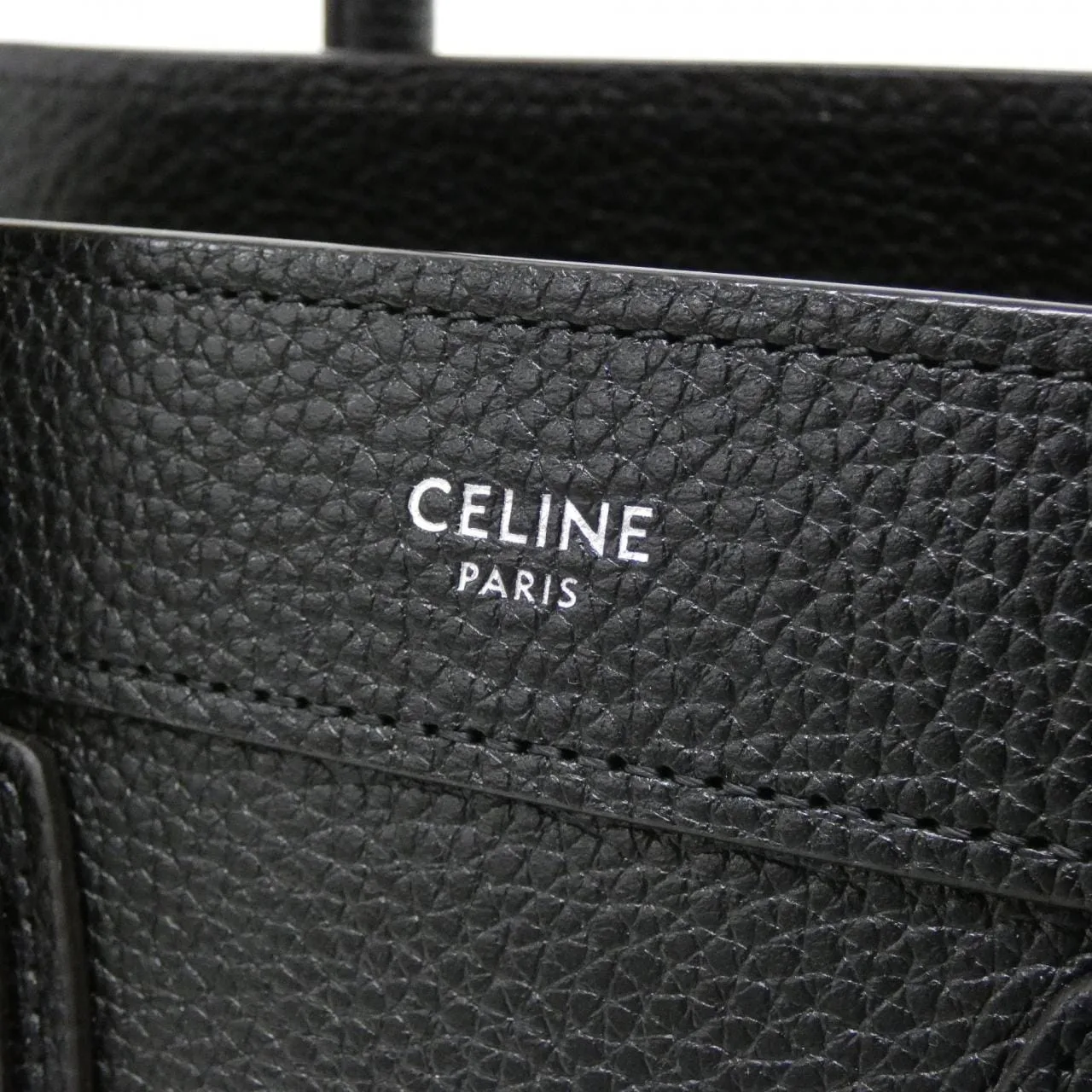 CELINE Luggage 189243DRU Handbag 黑色 中古品A - 縮圖 4