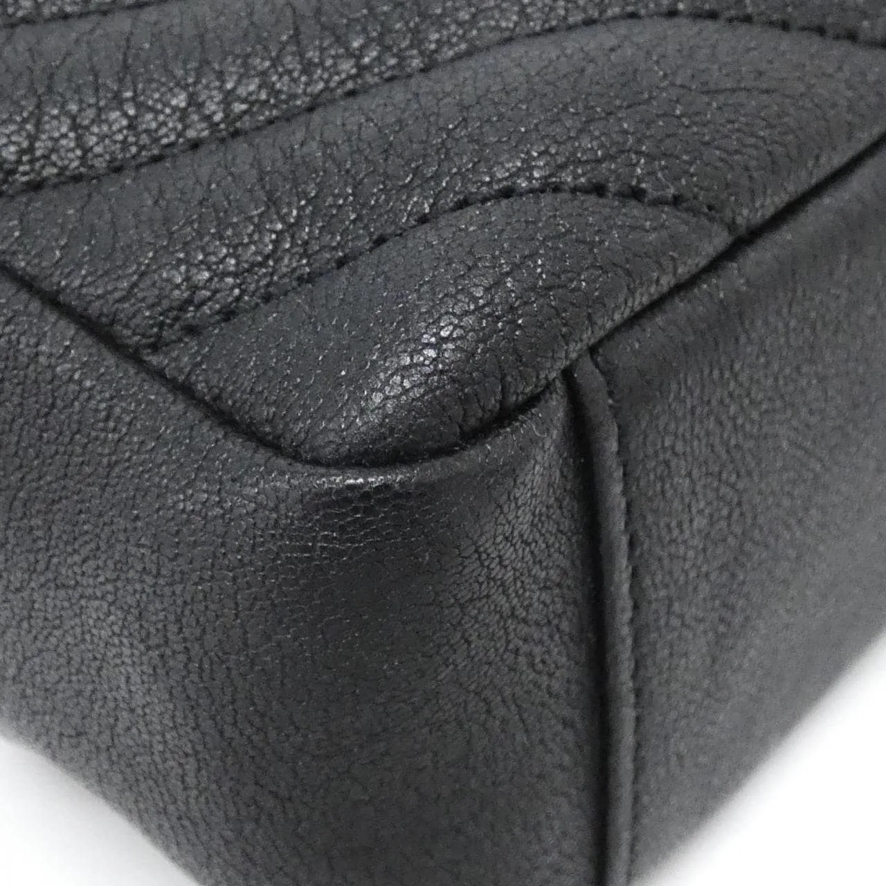 SAINT LAURENT 600279 BRM04 Handbag Lambskin 黑色 羊皮 中古品A - 縮圖 3