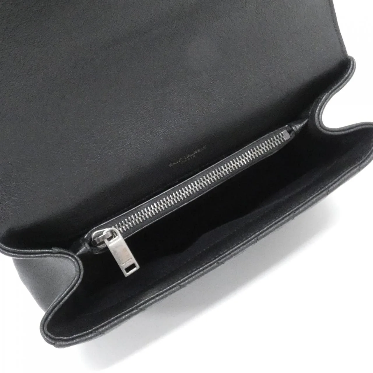 SAINT LAURENT 600279 BRM04 Handbag Lambskin 黑色 羊皮 中古品A - 縮圖 6