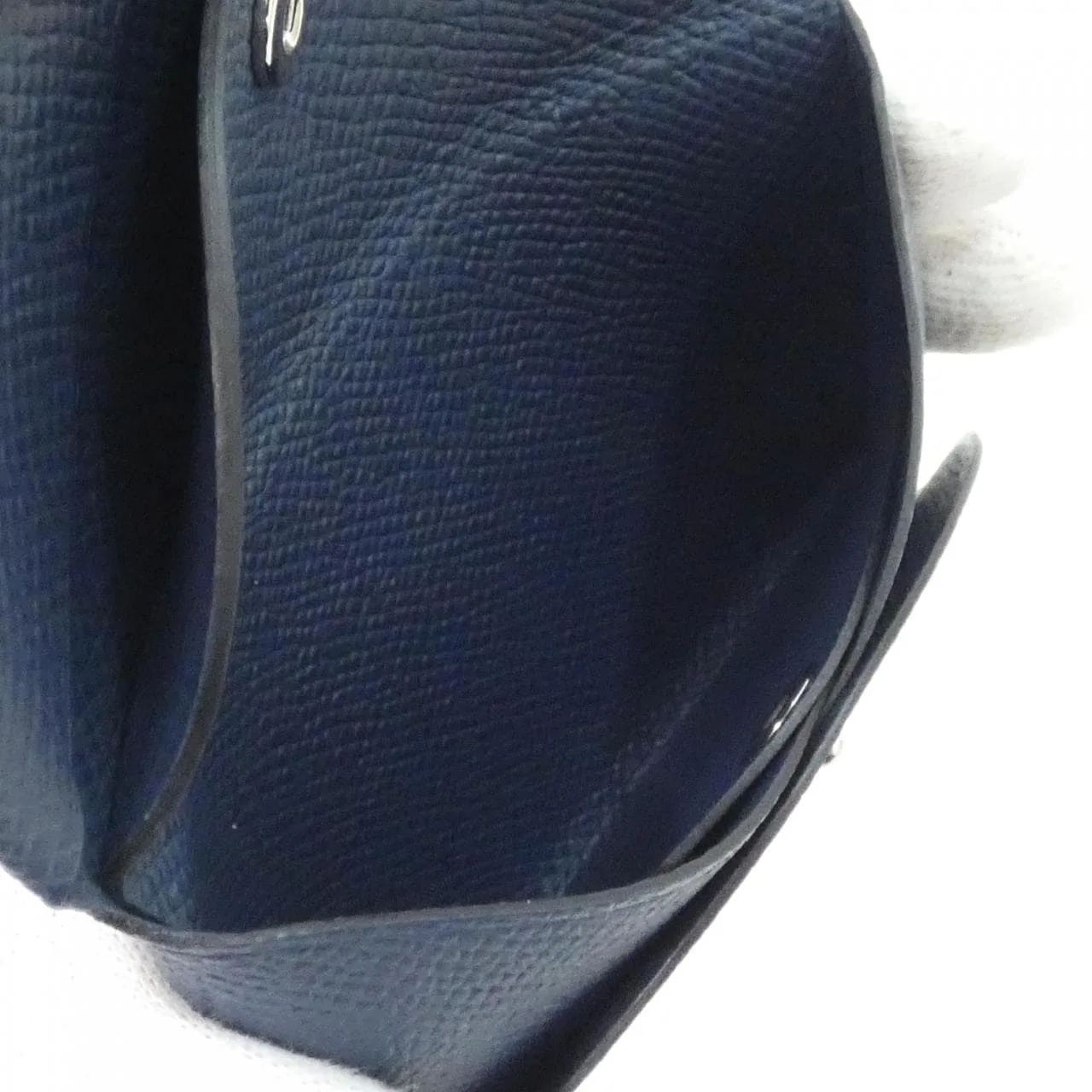 HERMES 083035CK Coin Case Epsom Blue Epsom Leather Rank A - Thumbnail 4