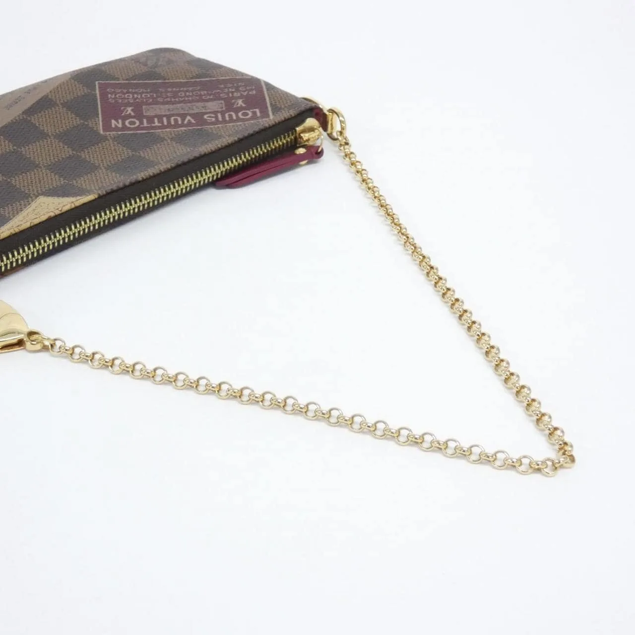 LOUIS VUITTON Pochette N63080 Pochette Damier Black Damier Rank A - Thumbnail 7