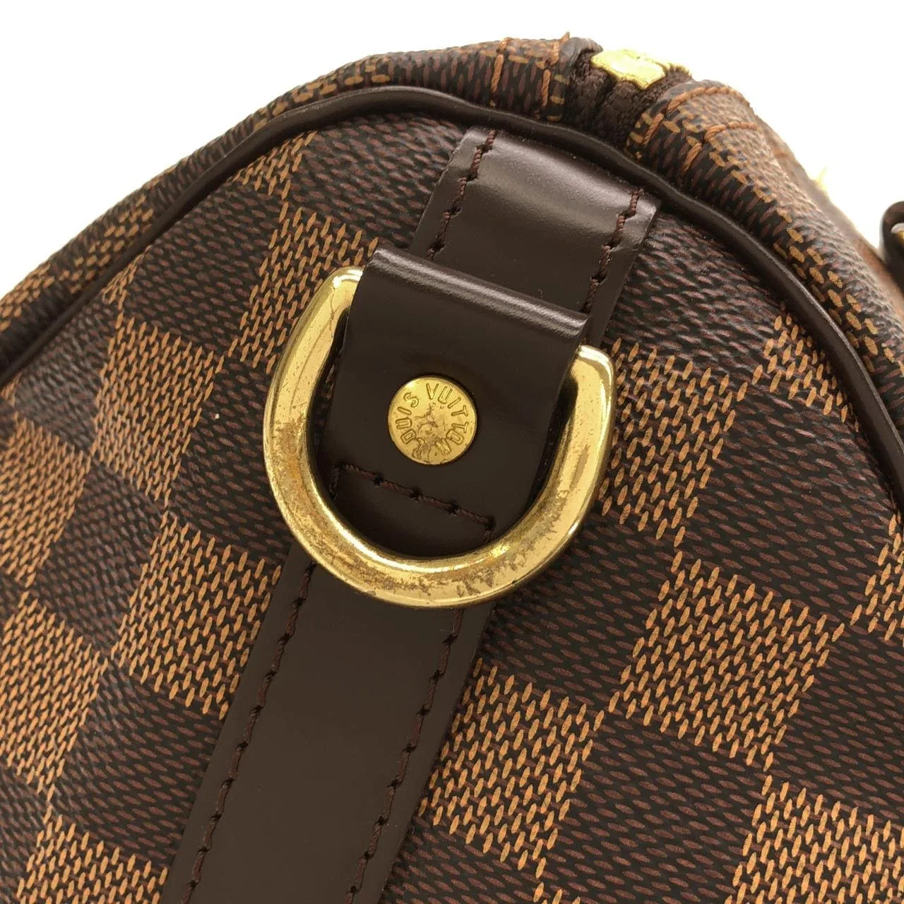 LOUIS VUITTON Speedy N41368 Boston Damier 黑色 Damier 中古品B - 縮圖 4