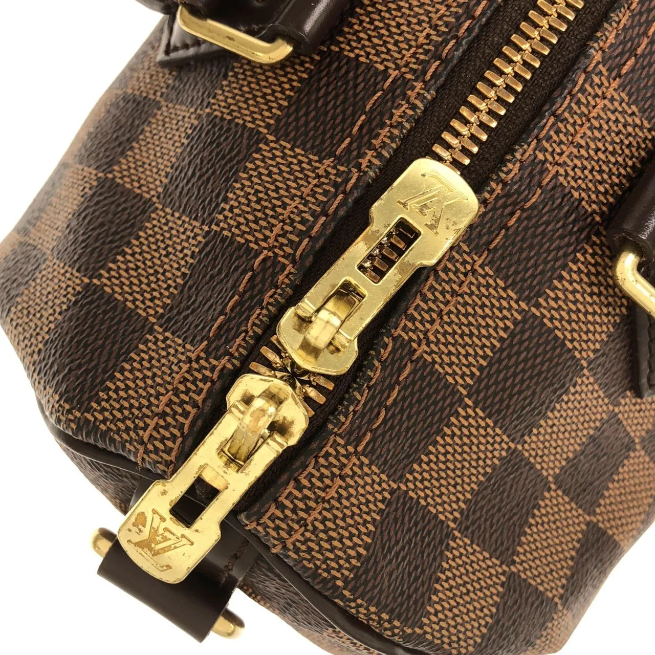 LOUIS VUITTON Speedy N41368 Boston Damier 黑色 Damier 中古品B - 縮圖 5