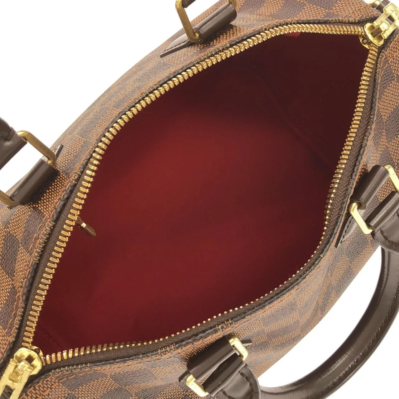 LOUIS VUITTON Speedy N41368 Boston Damier 黑色 Damier 中古品B - 縮圖 8