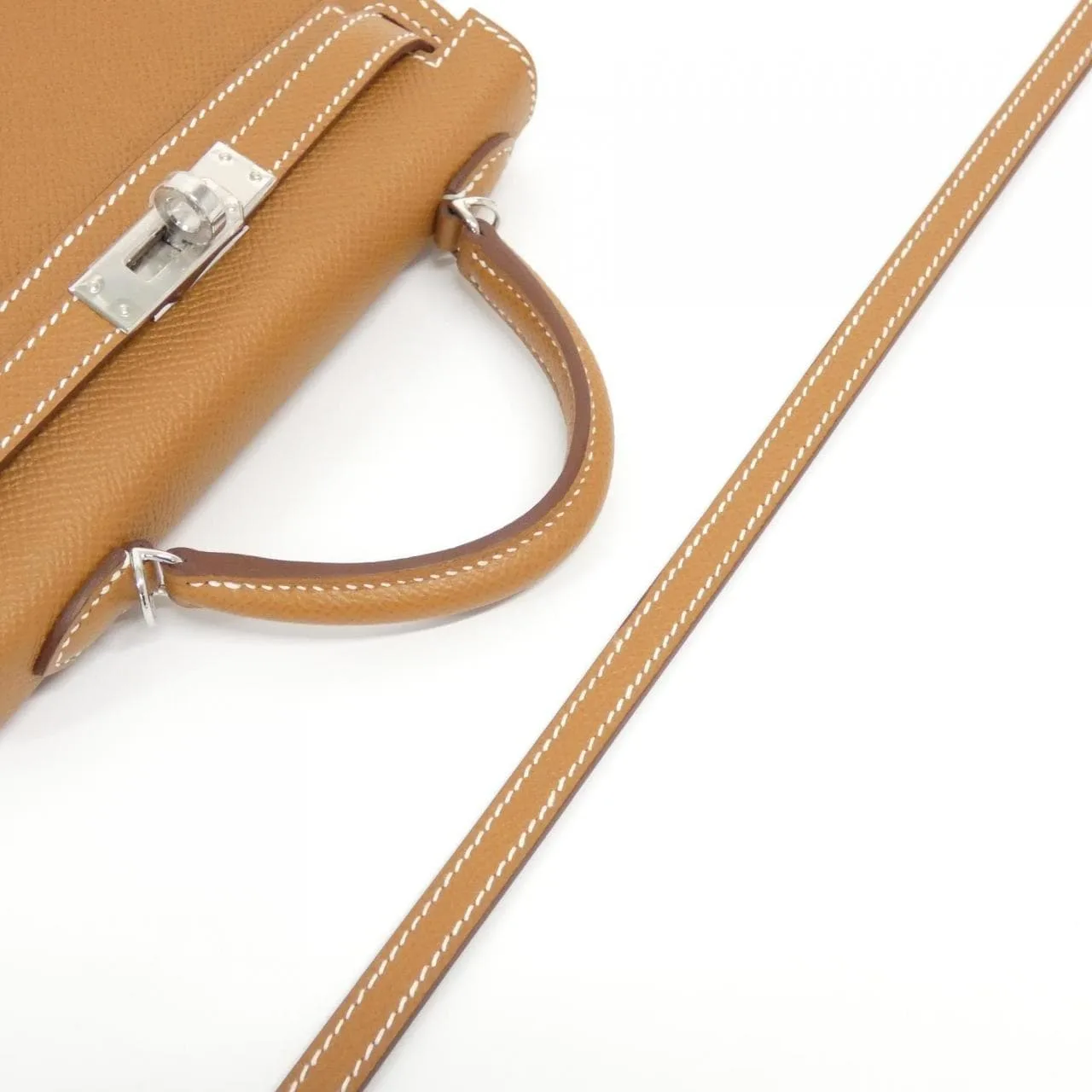 HERMES Kelly 071302CK Handbag Epsom Gold Epsom Leather Unused - Thumbnail 4