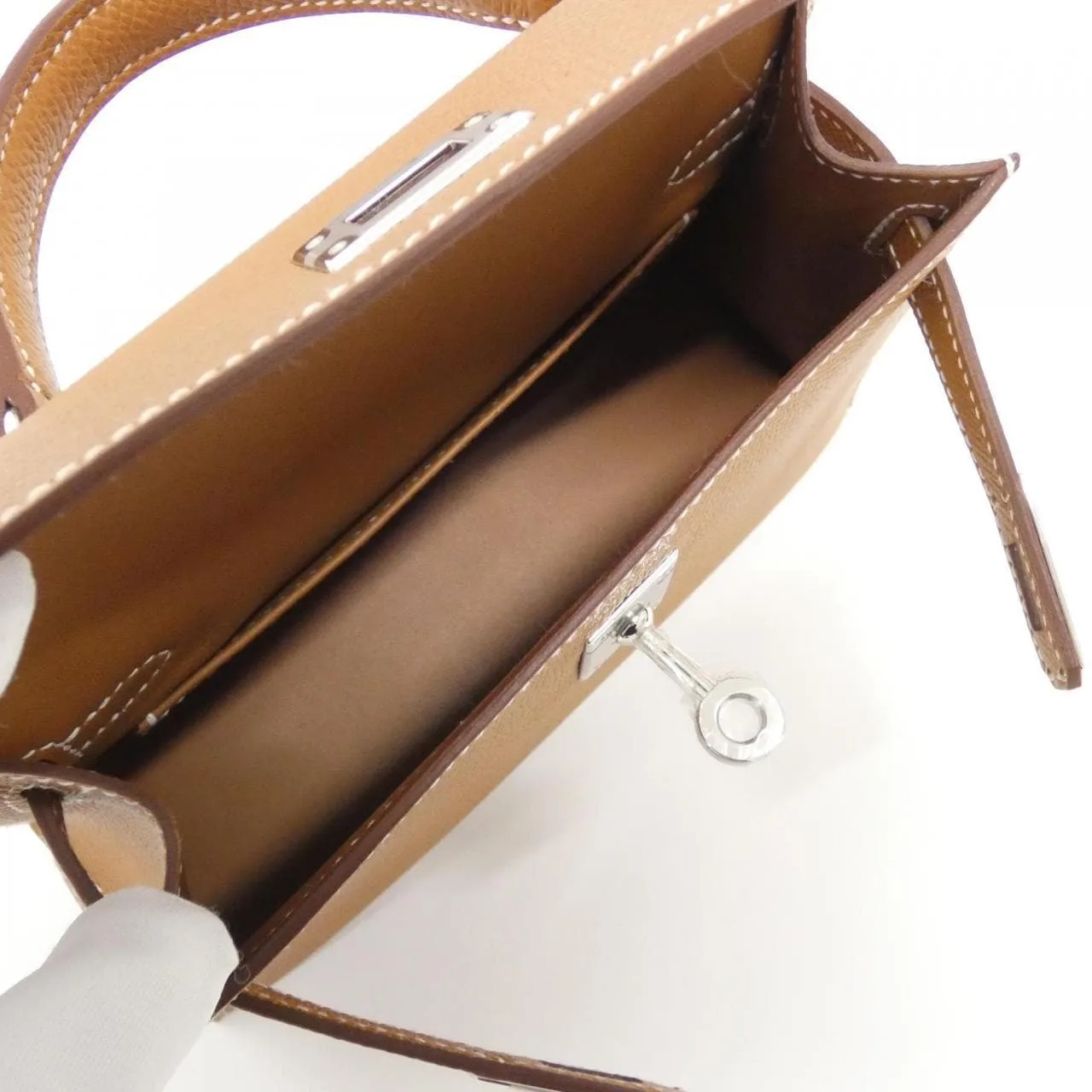 HERMES Kelly 071302CK Handbag Epsom Gold Epsom Leather Unused - Thumbnail 5