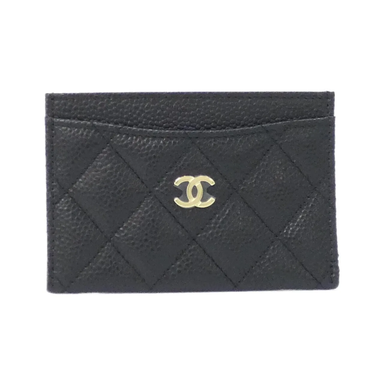 CHANEL Timeless Classic AP0213 Card Case Grained Calfskin Black