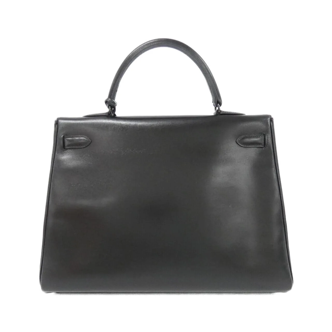 HERMES Kelly 062203CY Handbag Box Calf Black Box Calf Leather Rank A - Thumbnail 2