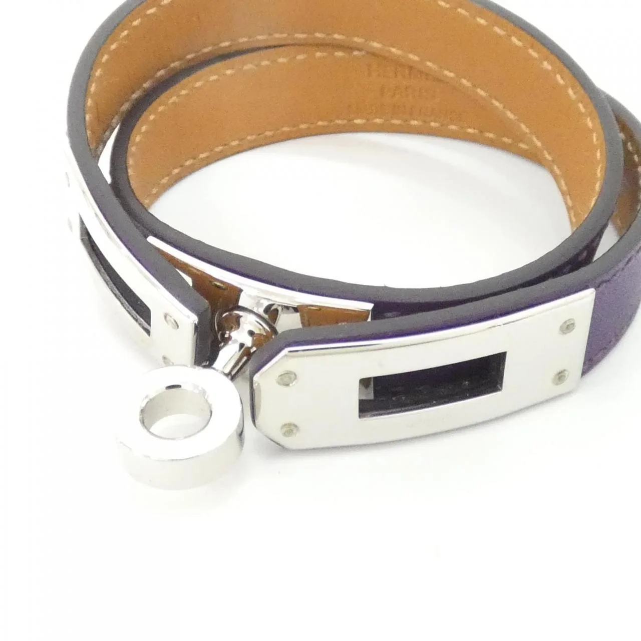 HERMES Kelly 064642CK Accessories Swift Black Swift Leather Rank A - Thumbnail 5