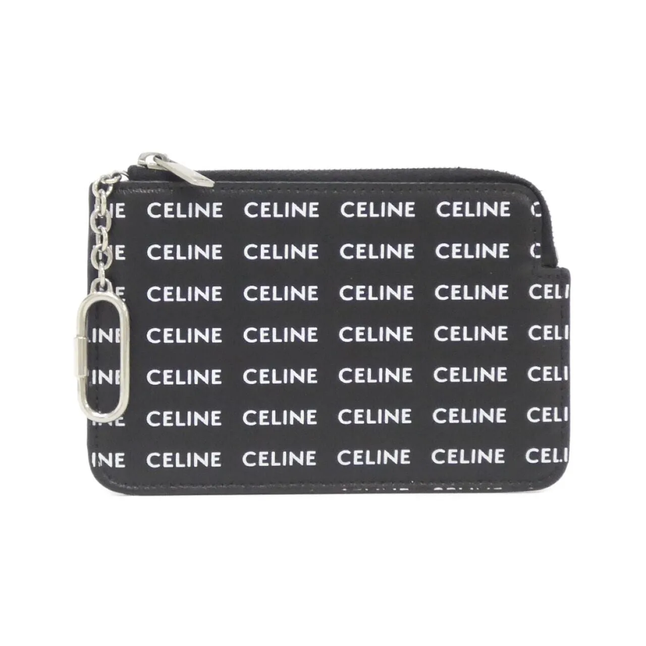 CELINE 10B772DTN Coin Case Canvas Black
