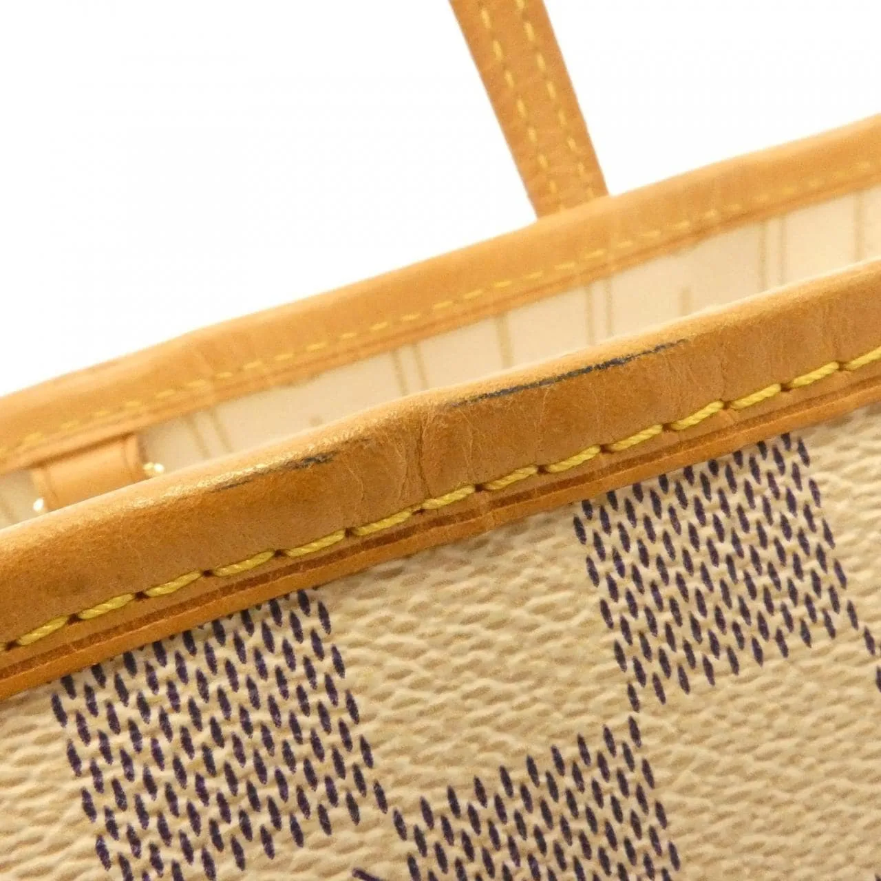 LOUIS VUITTON Neverfull N51110 Tote Damier 黑色 Damier 中古品B - 縮圖 4