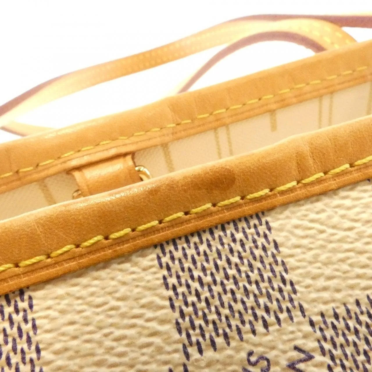 LOUIS VUITTON Neverfull N51110 Tote Damier 黑色 Damier 中古品B - 縮圖 5