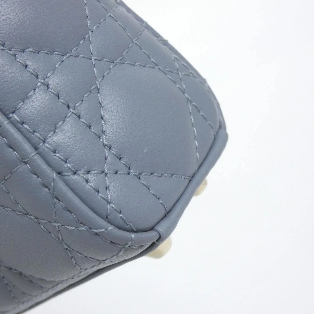 DIOR Lady Dior S0856ONGE Handbag Lambskin 黑色 羊皮 中古品A - 縮圖 5