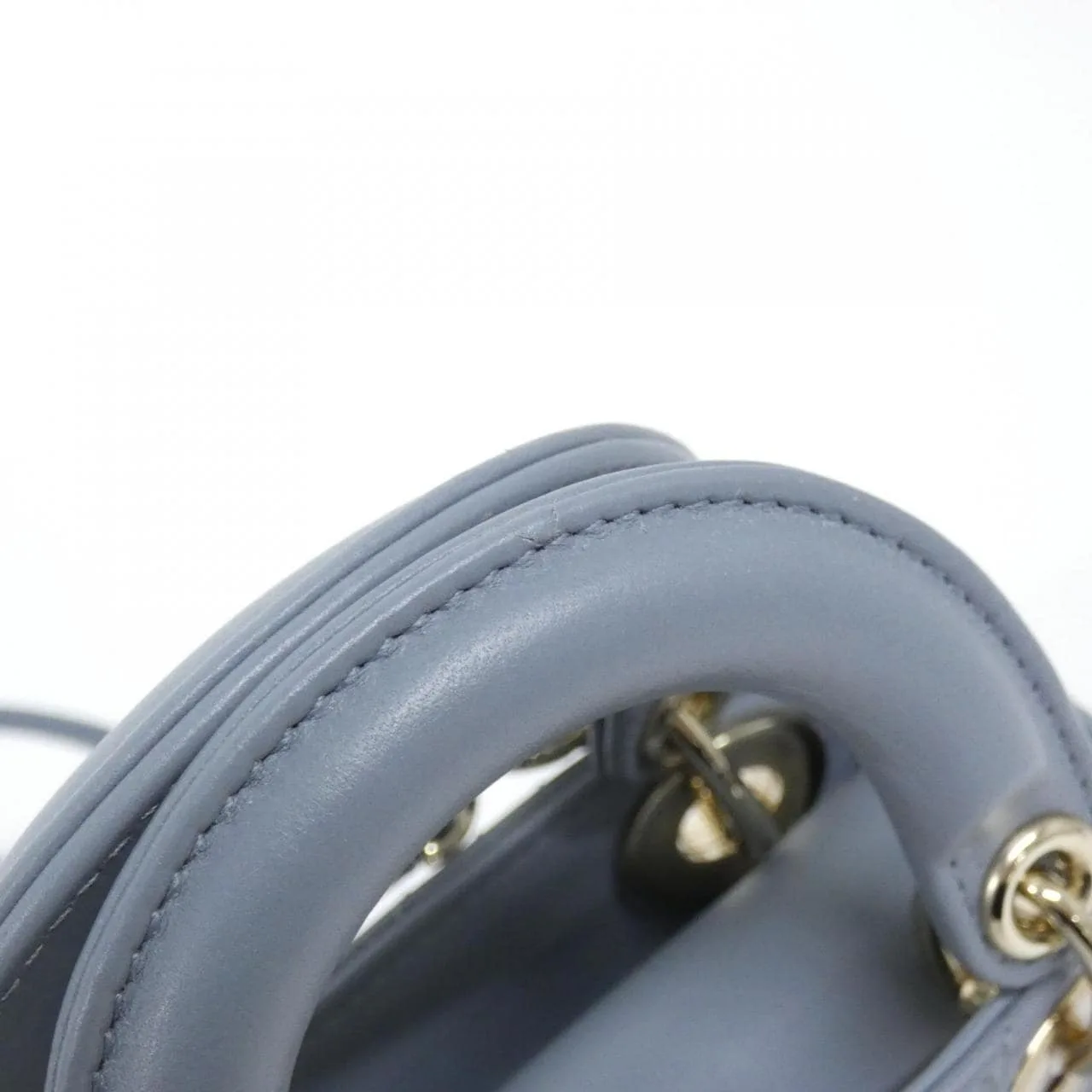 DIOR Lady Dior S0856ONGE Handbag Lambskin 黑色 羊皮 中古品A - 縮圖 7