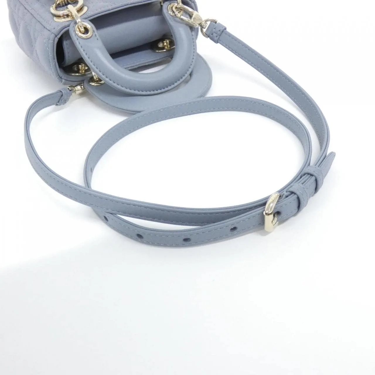 DIOR Lady Dior S0856ONGE Handbag Lambskin 黑色 羊皮 中古品A - 縮圖 8