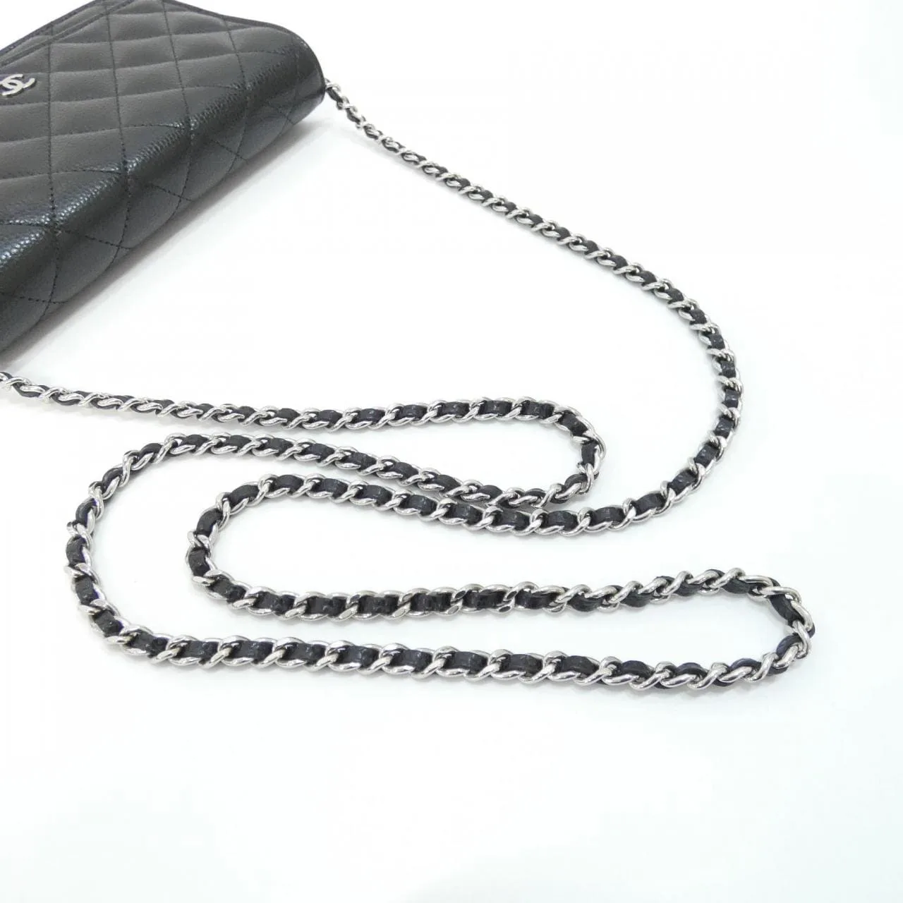 CHANEL Timeless Classic AP0250 Wallet Grained Calfskin 黑色 荔枝紋牛皮 中古品A - 縮圖 6