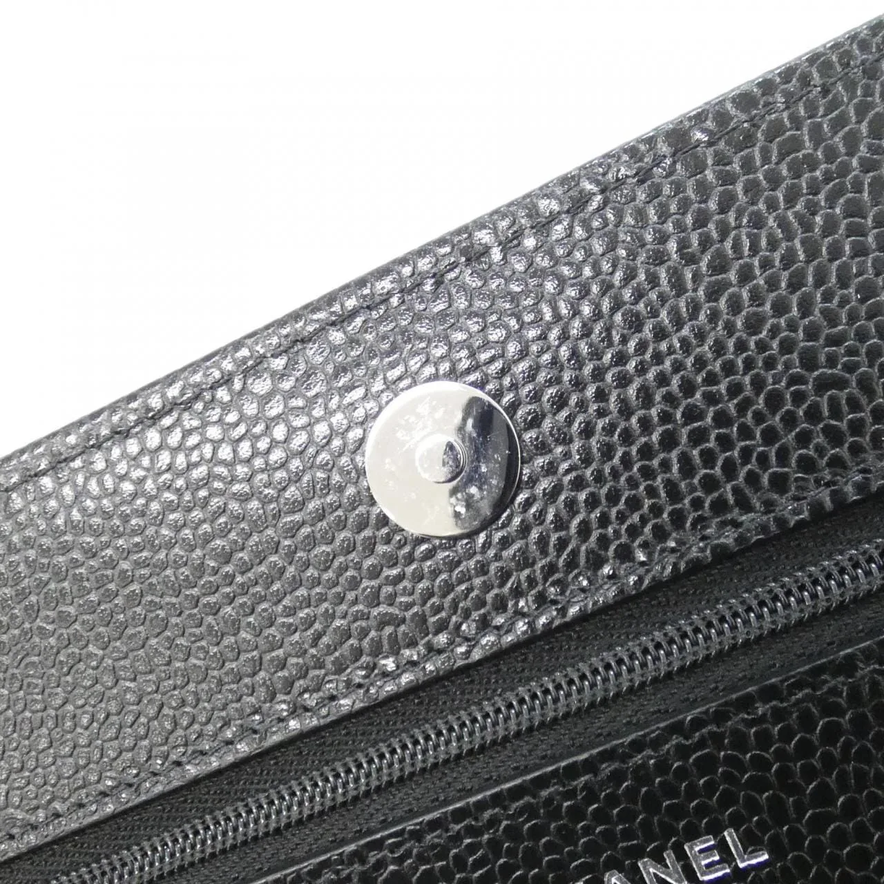 CHANEL Timeless Classic AP0250 Wallet Grained Calfskin 黑色 荔枝紋牛皮 中古品A - 縮圖 8
