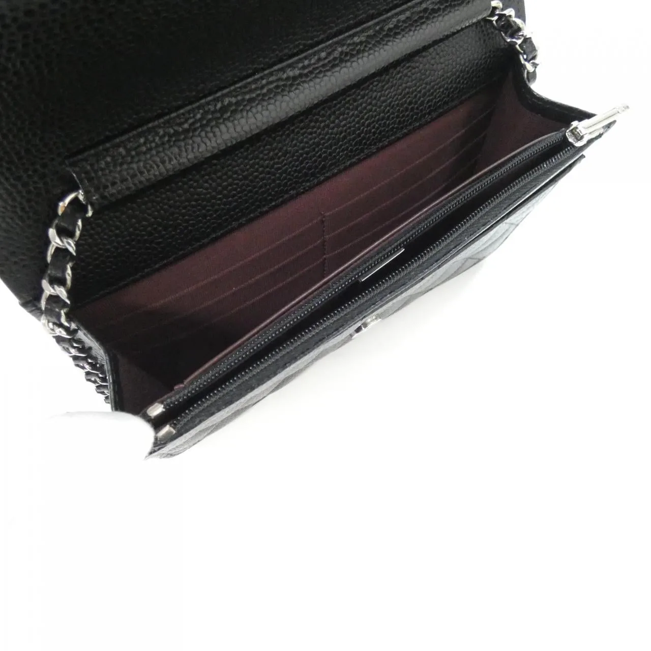 CHANEL Timeless Classic AP0250 Wallet Grained Calfskin 黑色 荔枝紋牛皮 中古品A - 縮圖 9